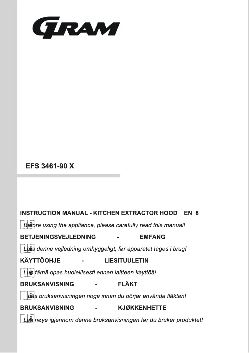 First page image of the manual for EFS 3461-90 X