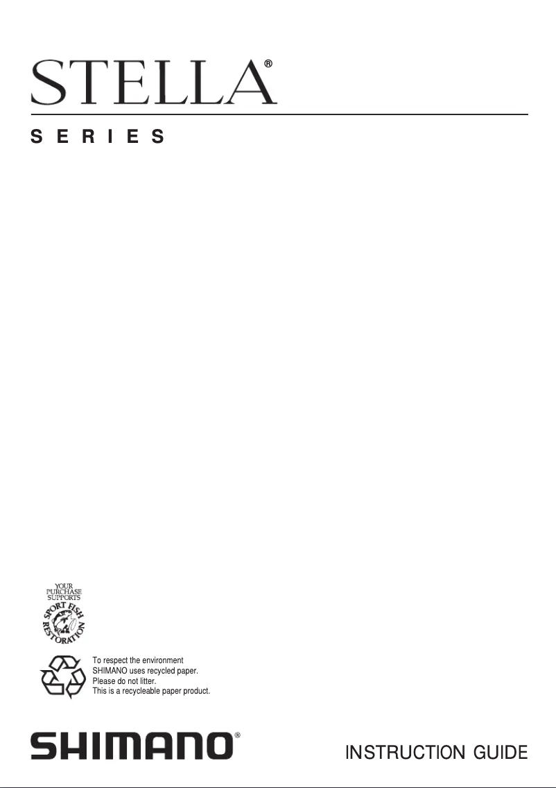 First page image of the manual for Stella 6000FA