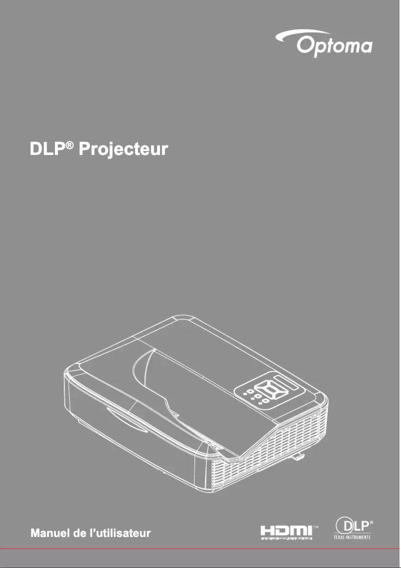 Page 1 of the manual User Manual Optoma HZ48UST