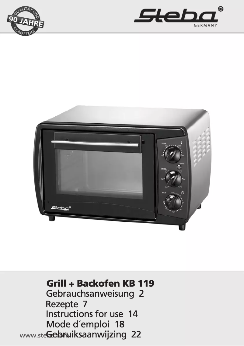 First page image of the manual for KB 119