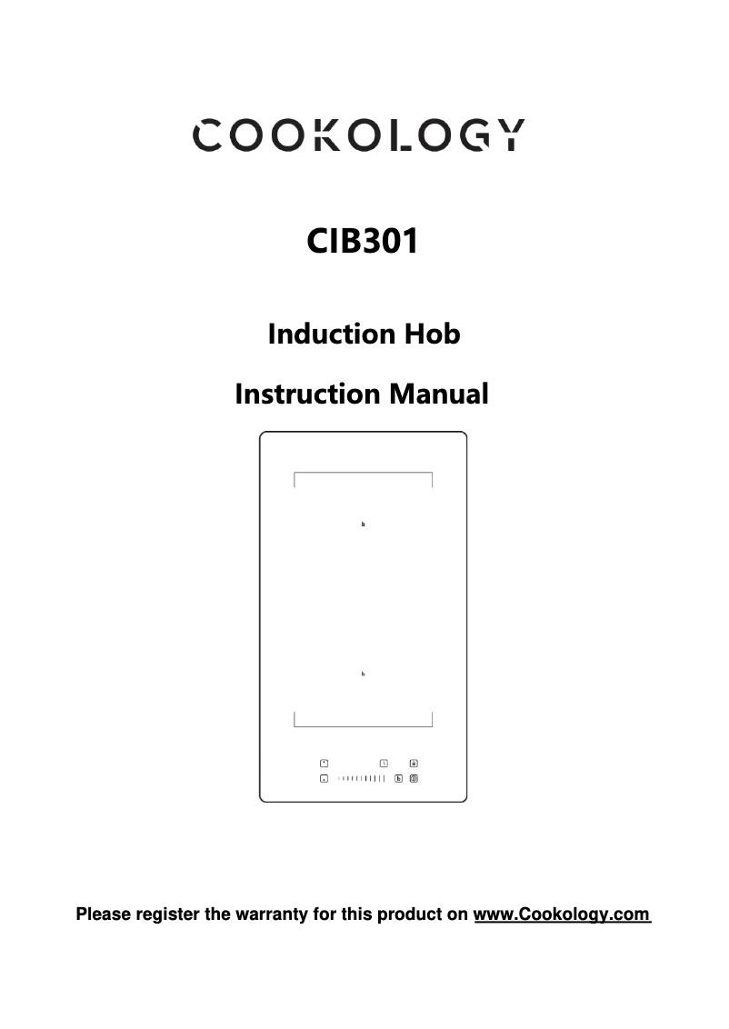 Page 1 of the manual User Manual Cookology CIB301