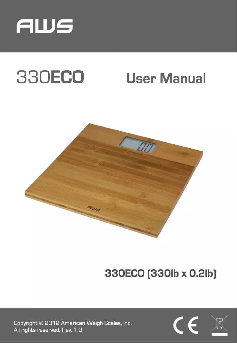 First page image of the manual for 330ECO