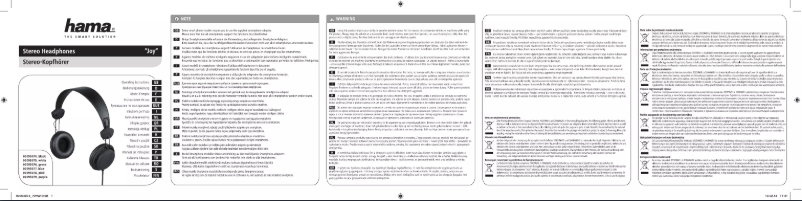 First page image of the manual for Joy