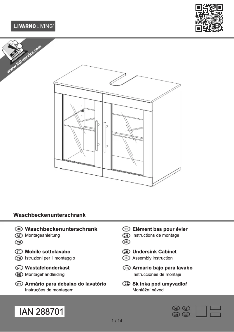 First page image of the manual for IAN 288701