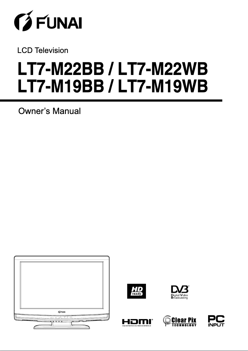 Page 1 of the manual User Manual Funai LT7-M22BB