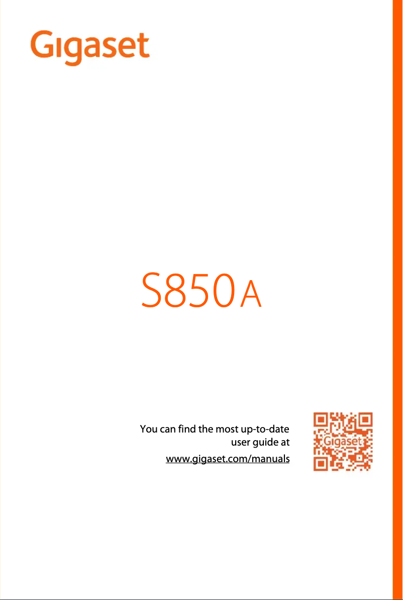 First page image of the manual for S850A
