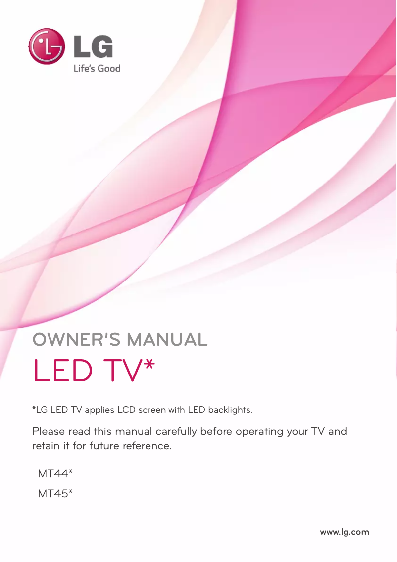 Page 1 of the manual User Manual LG 22MT44N