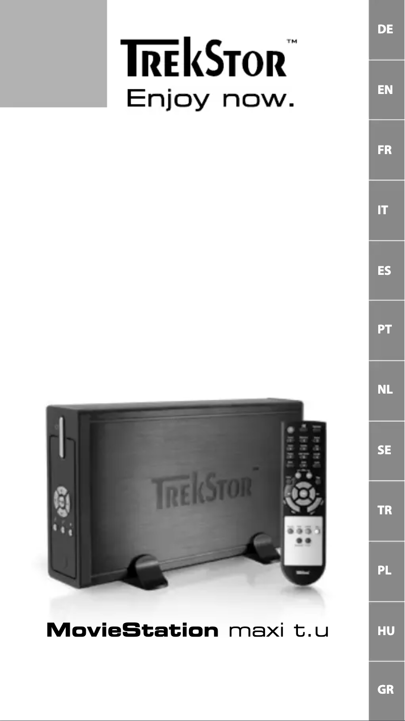 Page 1 of the manual User Manual TrekStor MovieStation maxi t.u