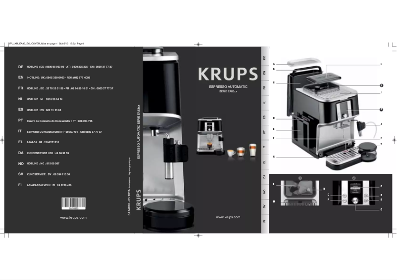 First page image of the manual for Espresseria Automatic Premium EA8322