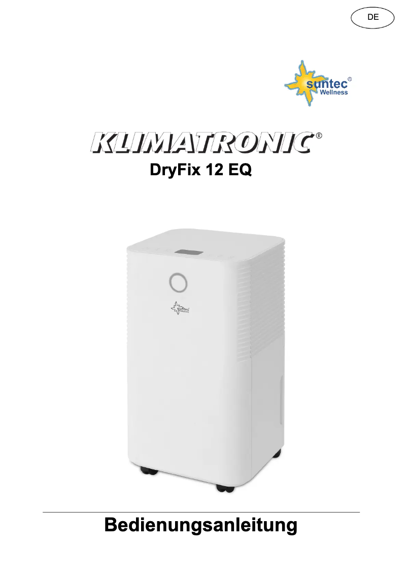 First page image of the manual for DryFix 12 EQ