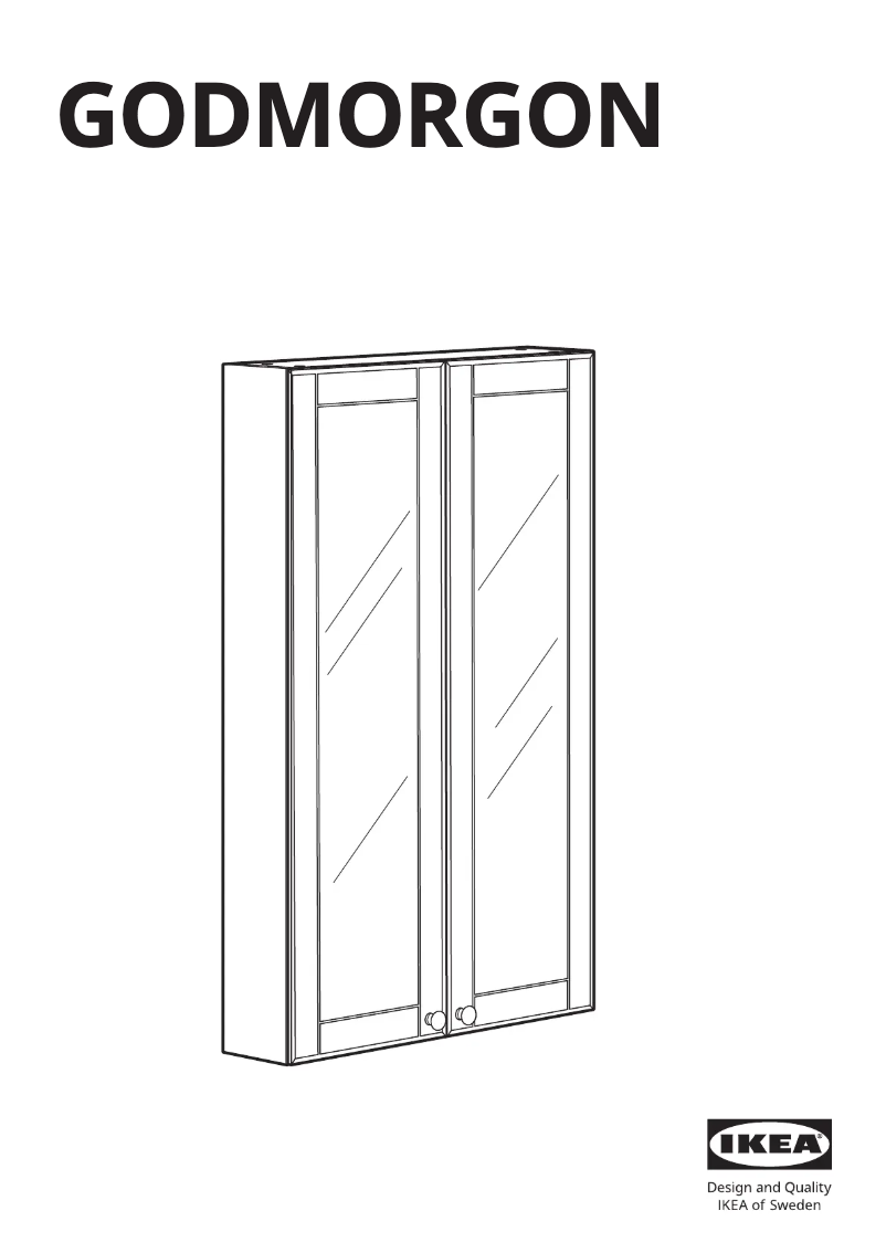 Page 1 of the manual User Manual Ikea GODMORGON 003.922.39