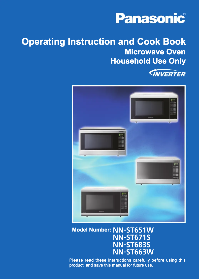 Page 1 of the manual User Manual Panasonic NN-ST663W
