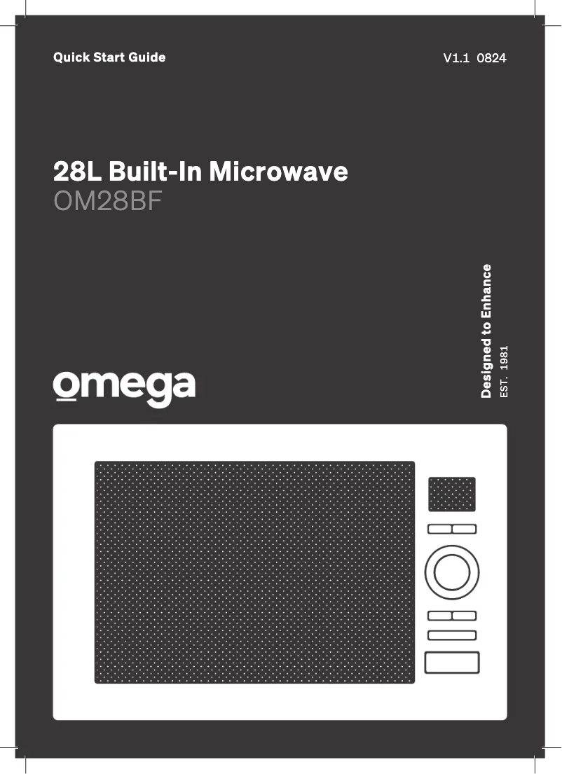 First page image of the manual for OM28BF