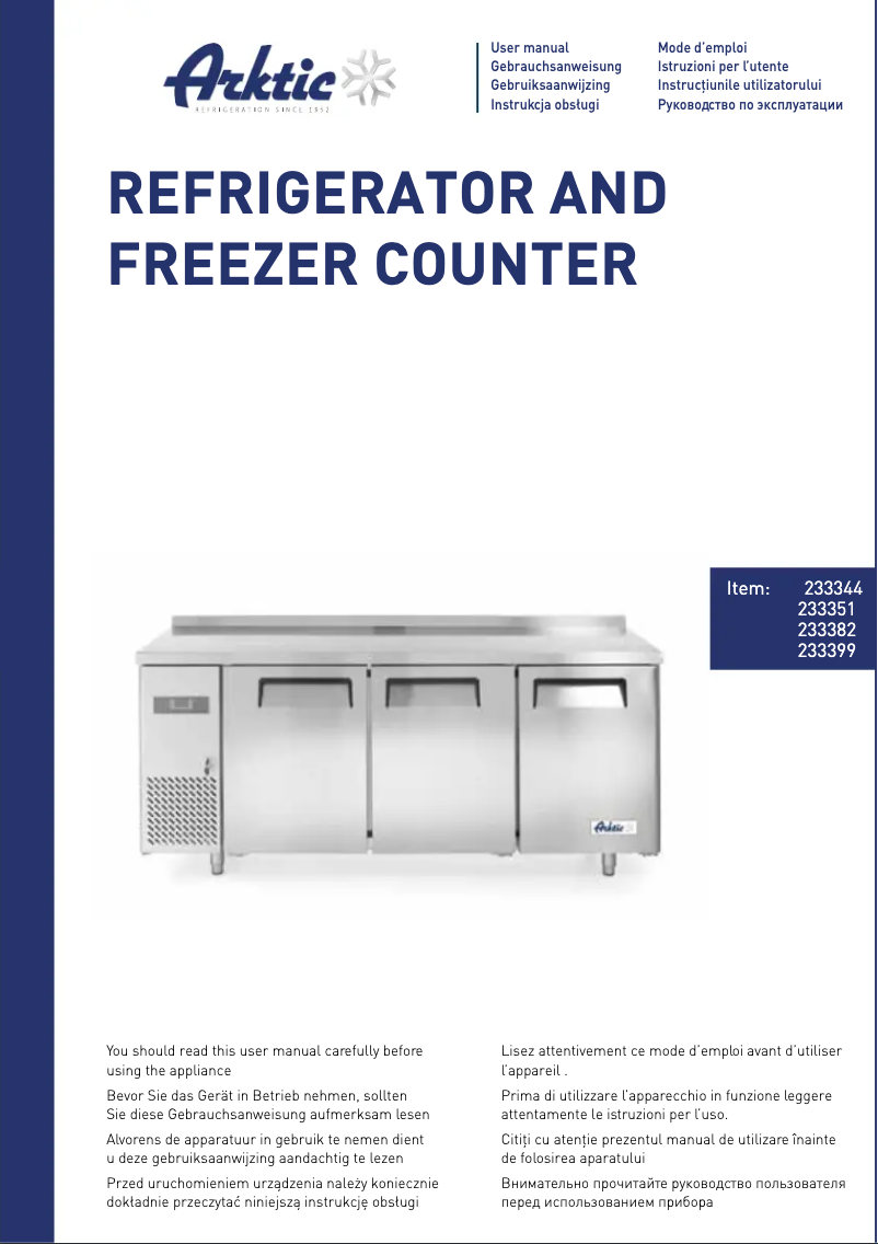 First page image of the manual for 233351