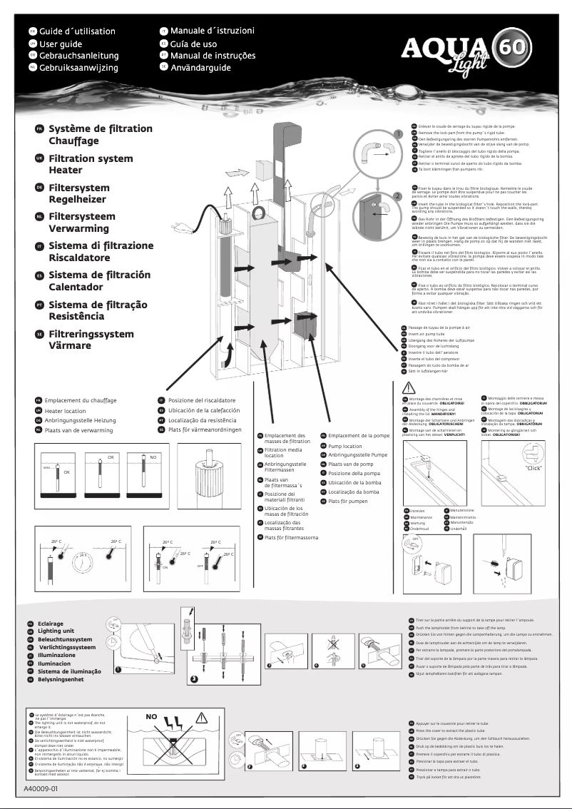 First page image of the manual for Aqua 60 Light
