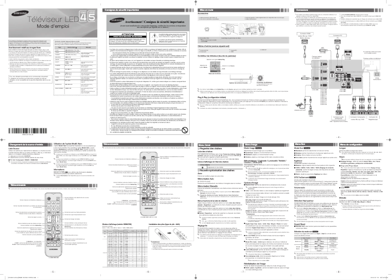 Page 1 of the manual User Manual Samsung UA23H4003AR