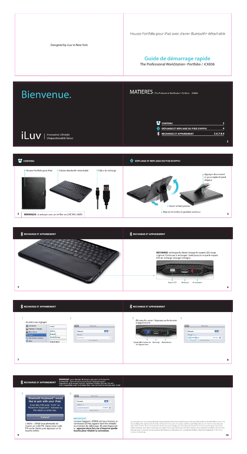 Page 1 of the manual User Manual iLuv ICK836