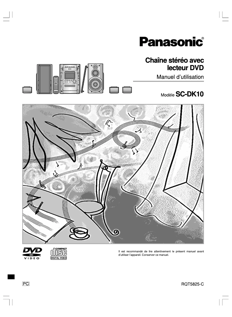 Page 1 of the manual User Manual Panasonic SC-DK10