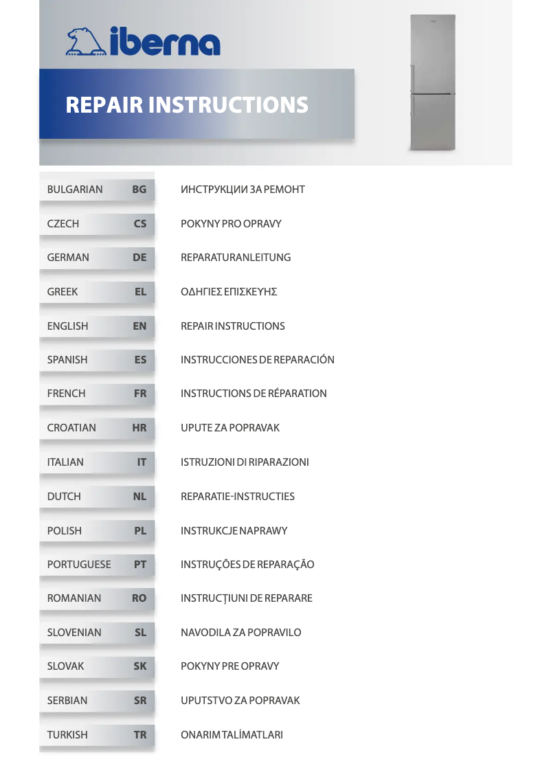 Page 1 of the manual User Manual Iberna BCFFU5050/N