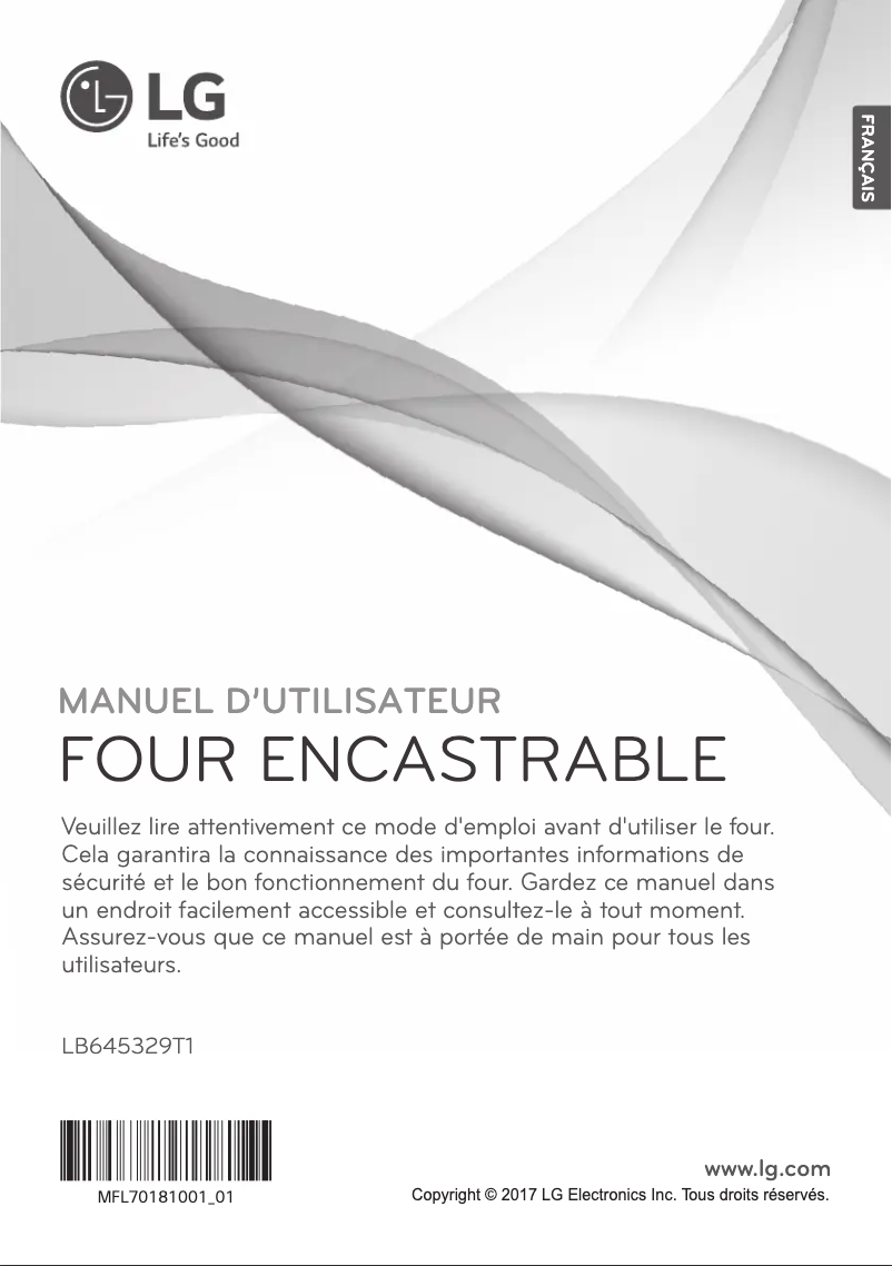 Page 1 of the manual User Manual LG LB645329T1