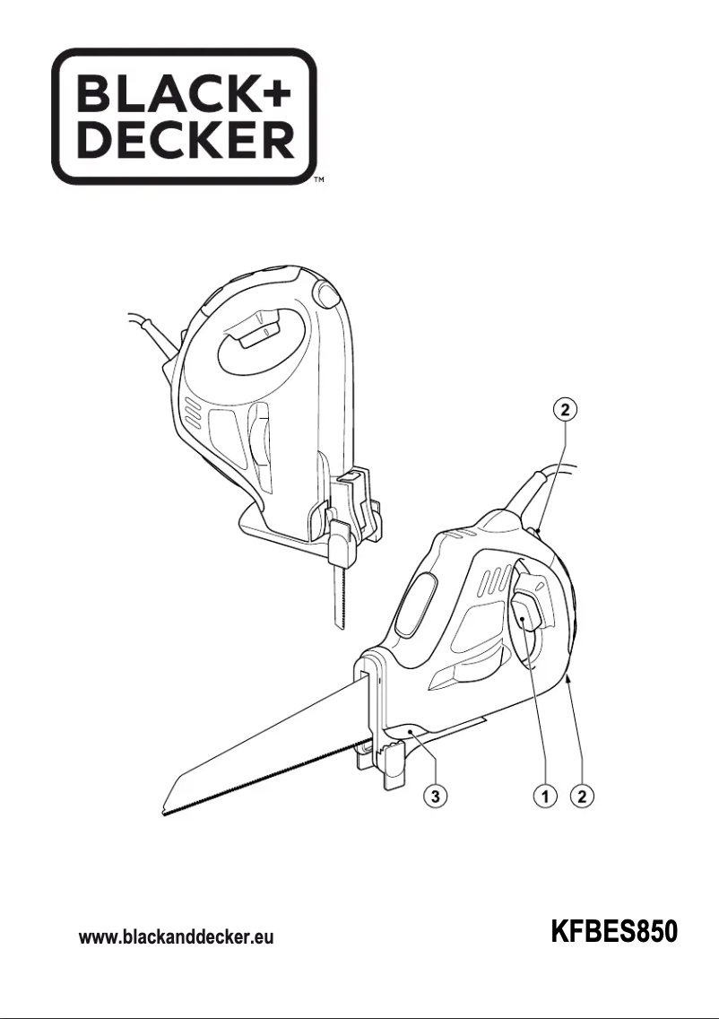 First page image of the manual for KFBES850