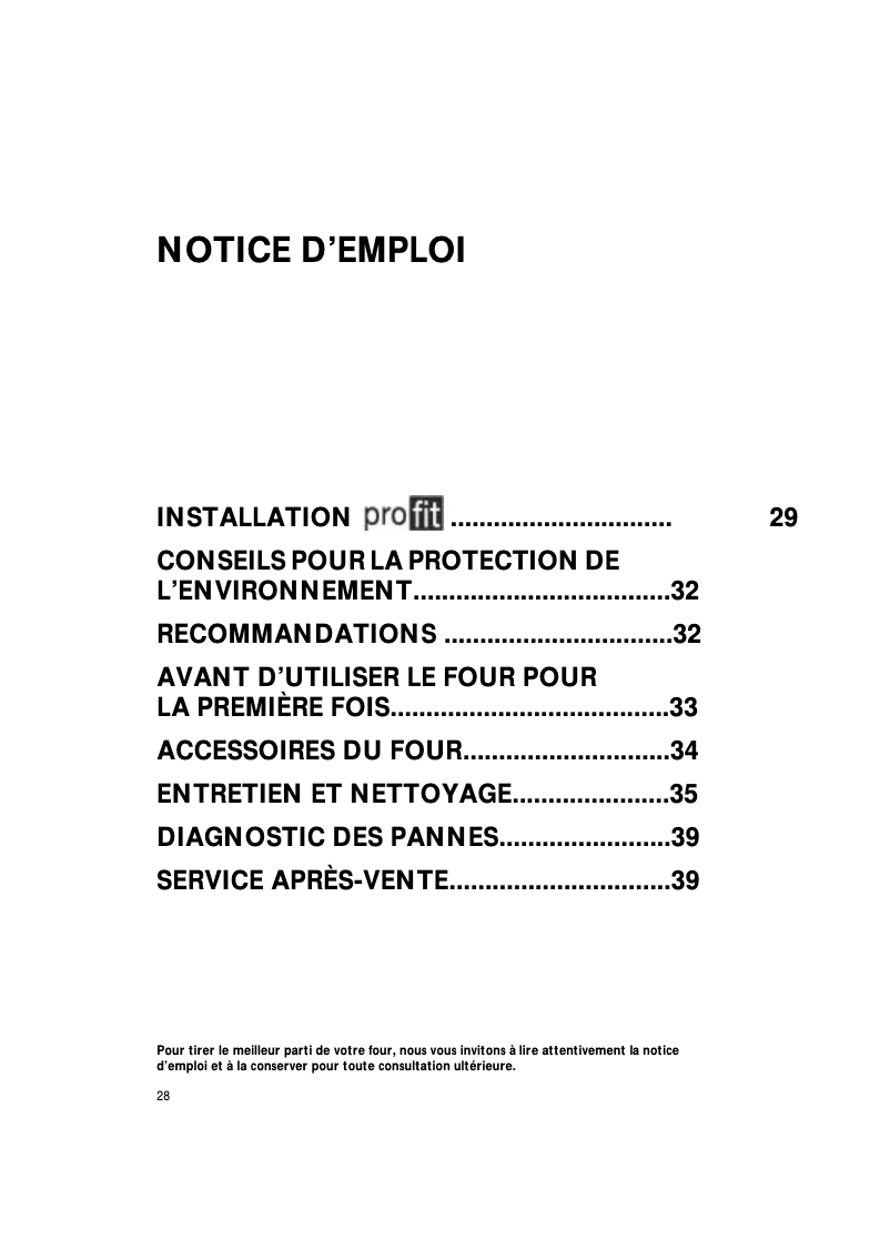 Page 1 de la notice Manuel utilisateur Whirlpool AKZ 360/01 IX