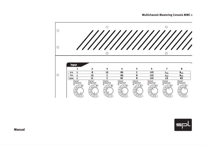 First page image of the manual for MMC1