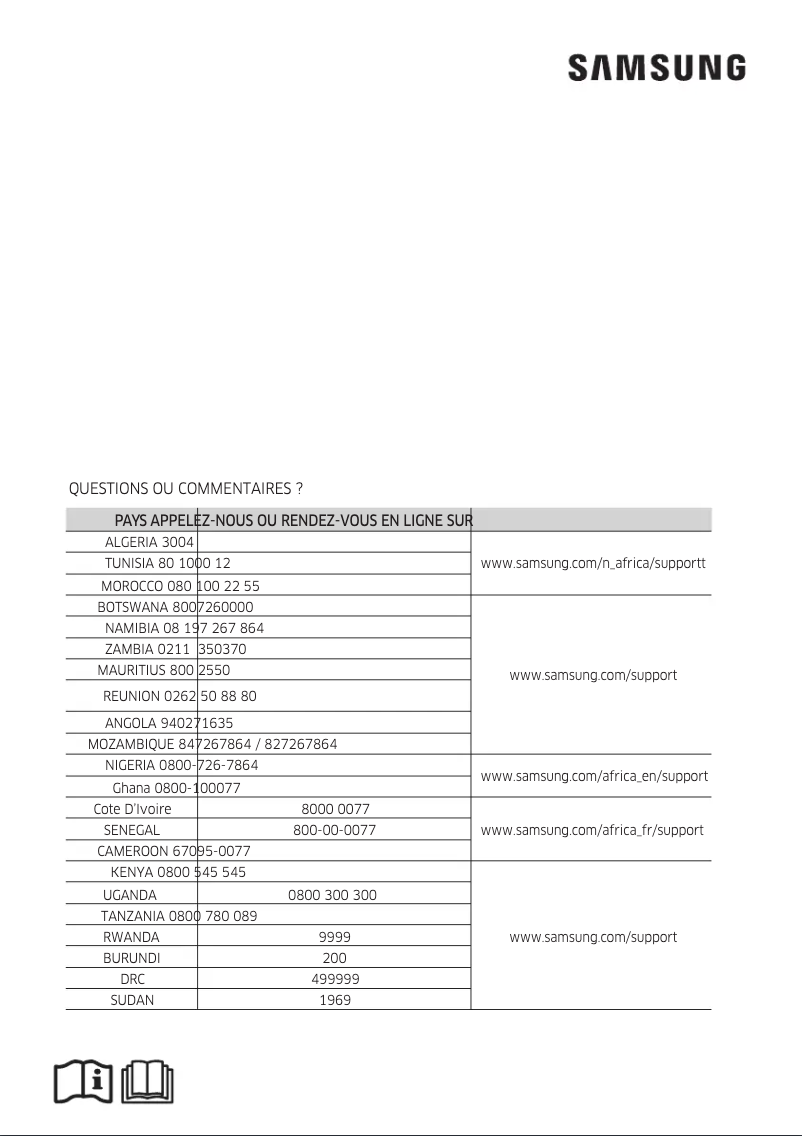 Page 1 of the manual User Manual Samsung AJ020MBRDEH