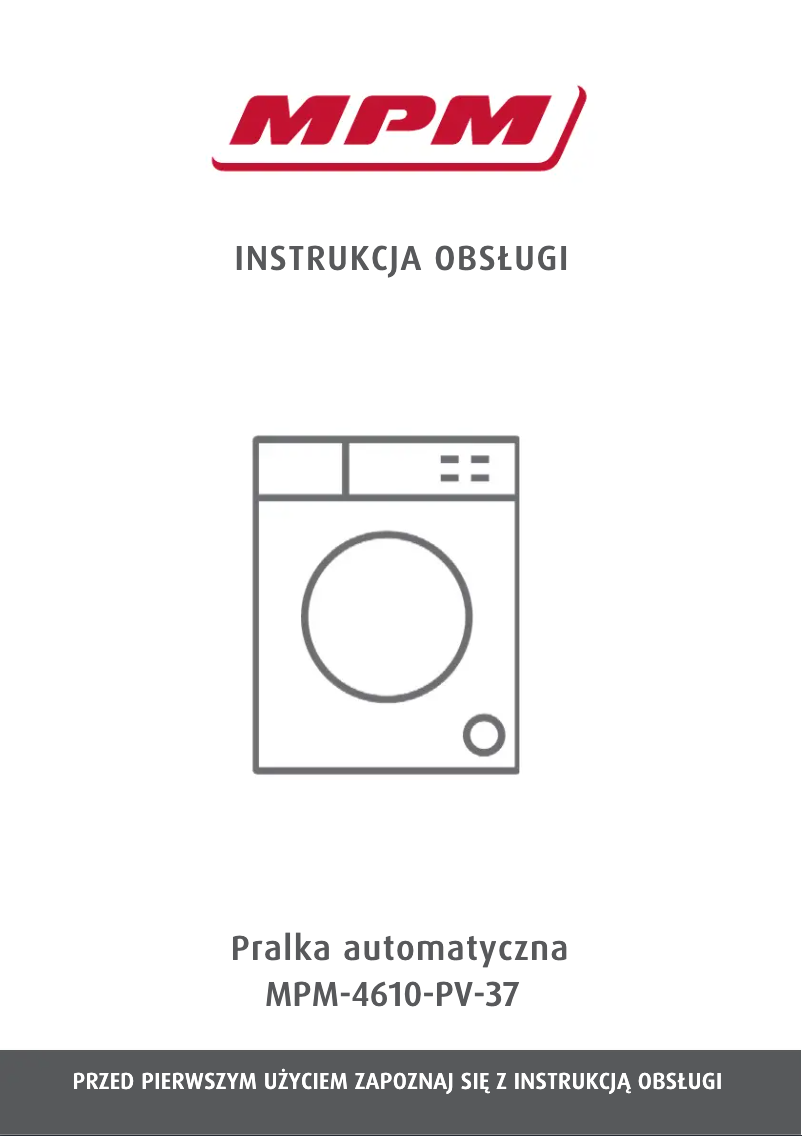 First page image of the manual for MPM-4610-PV-37