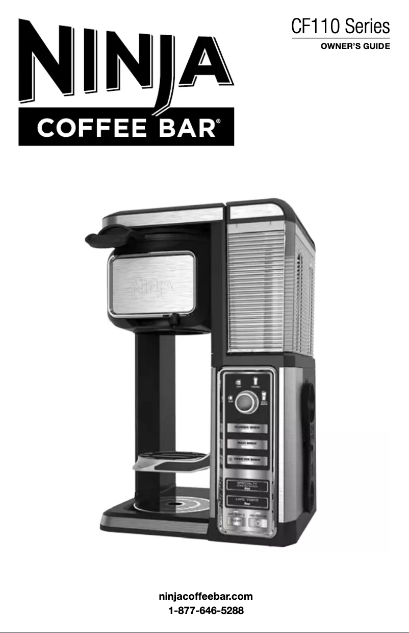 Page 1 of the manual User Manual Ninja Coffee Bar CF111