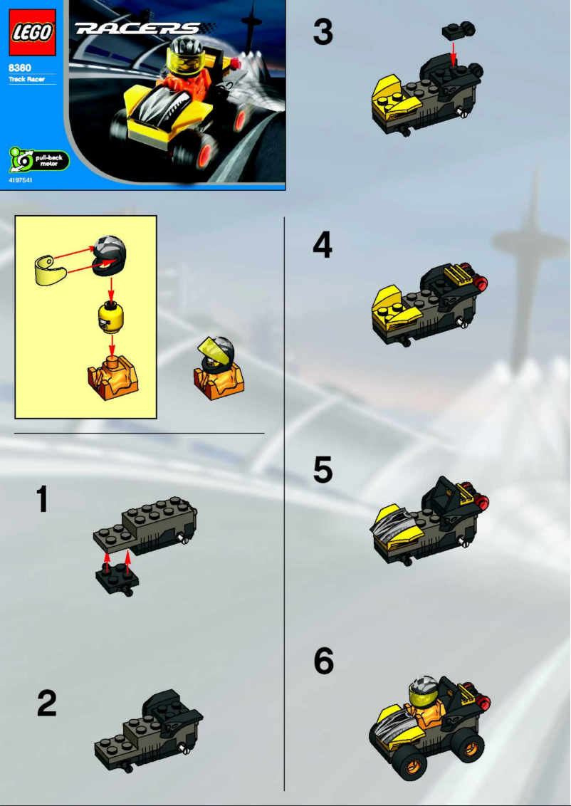 First page image of the manual for Racers 8360