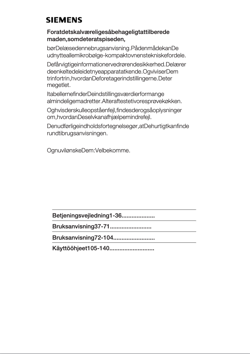 First page image of the manual for HF25M660