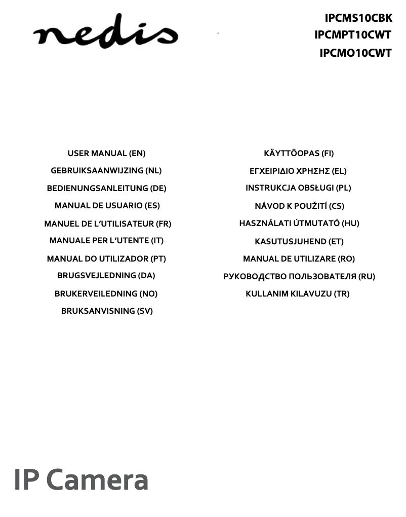 First page image of the manual for IPCMO10CWT