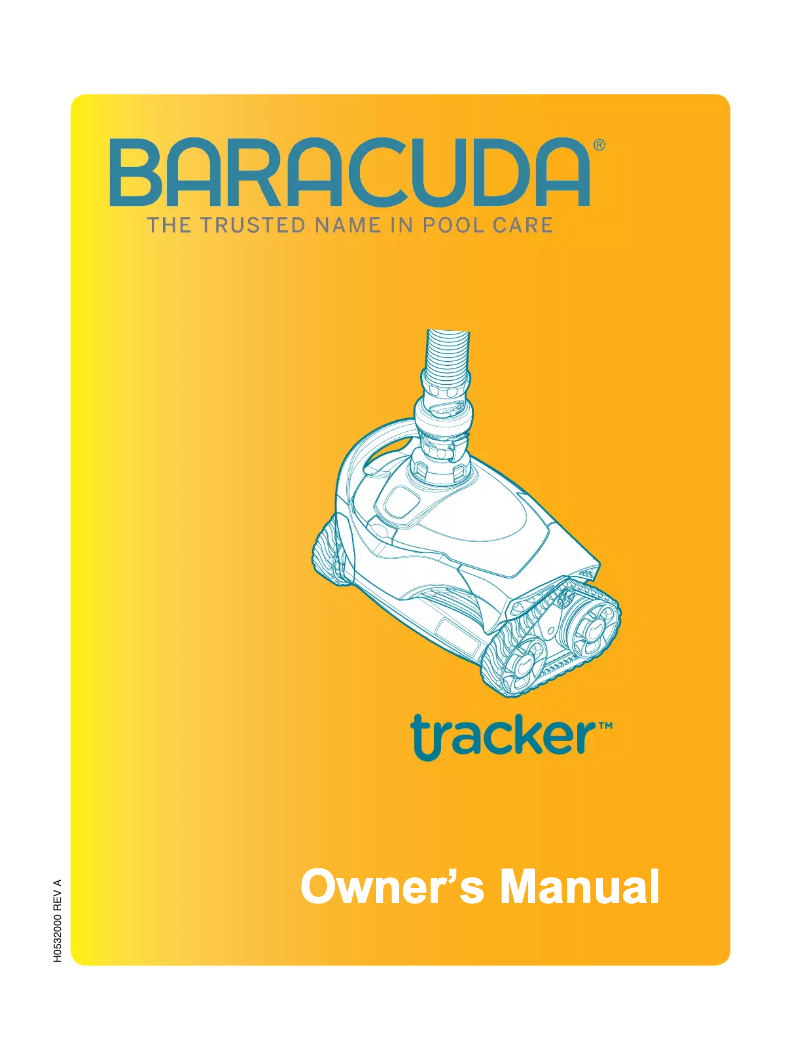 First page image of the manual for Baracuda Tracker