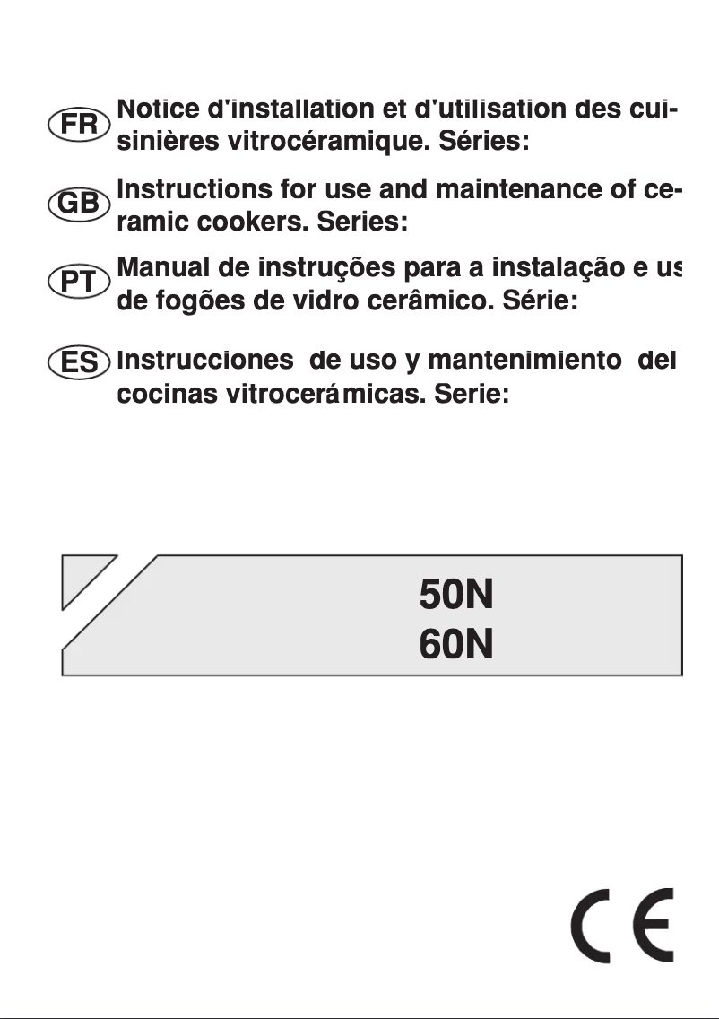 Page 1 of the manual User Manual Fagor 3CF-3 V