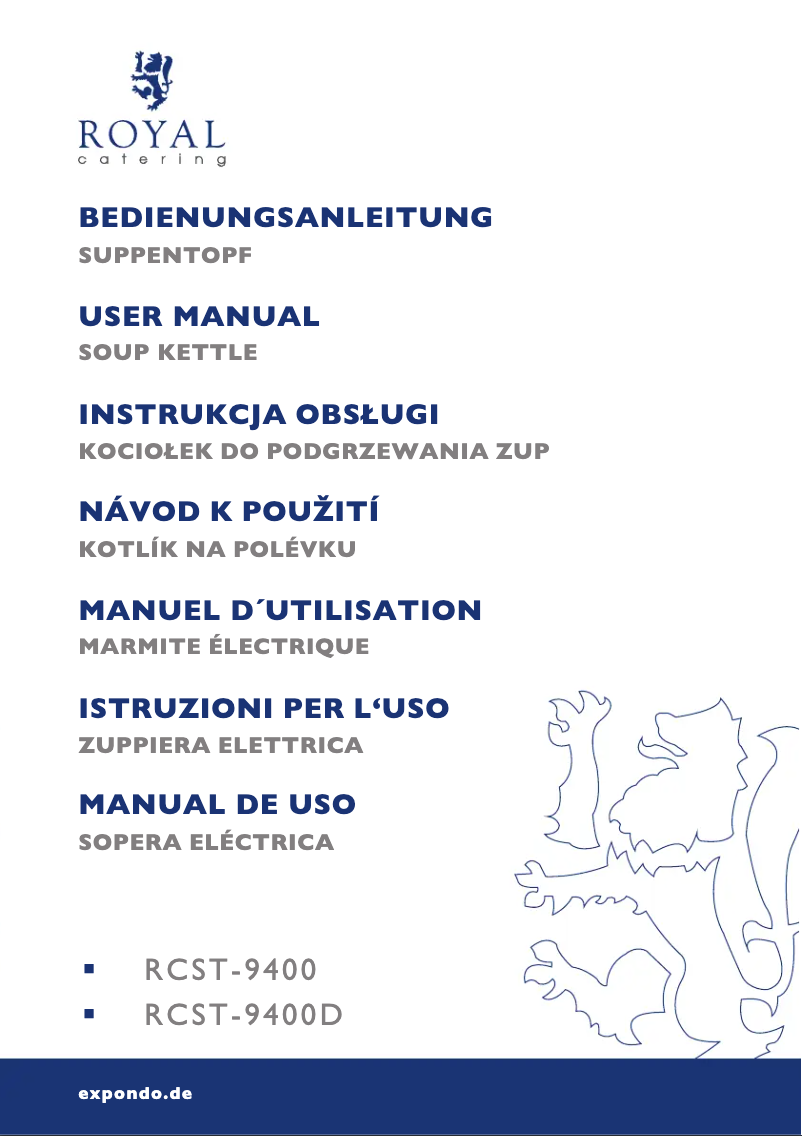 Image de la première page du manuel de l'appareil RCST-9400D