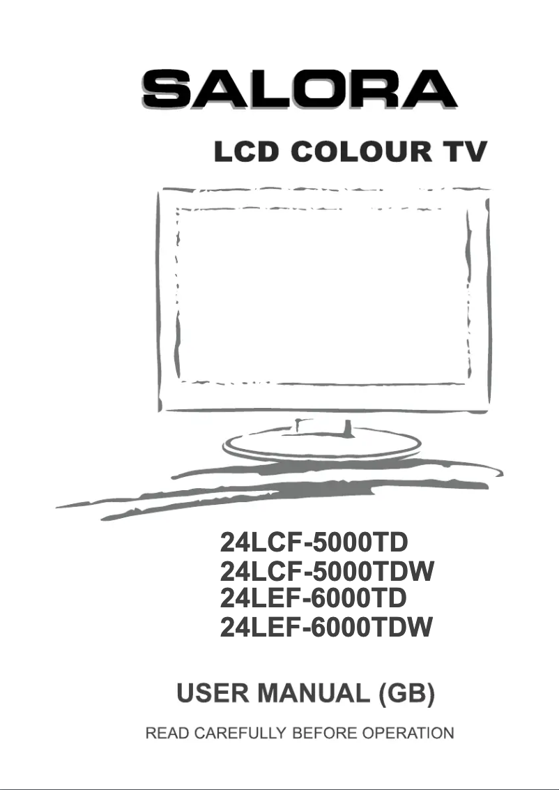 First page image of the manual for 24LCF-5000TDW