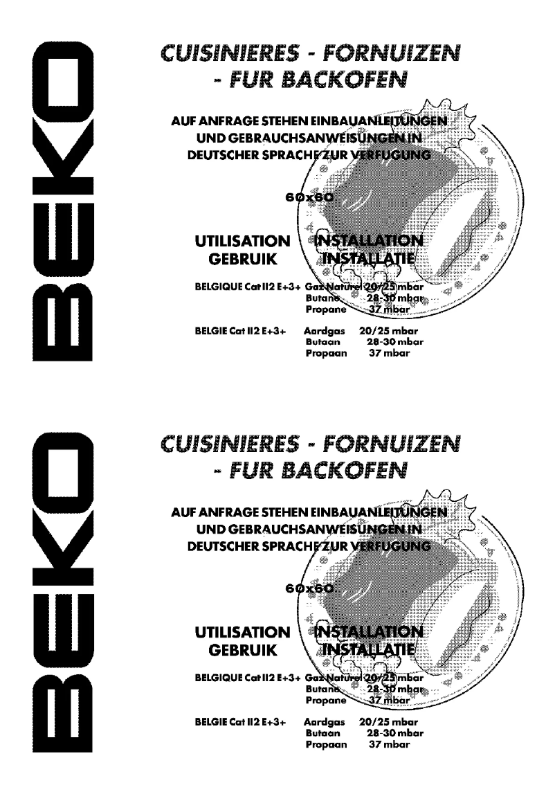 Page 1 of the manual User Manual Beko CM 68200C