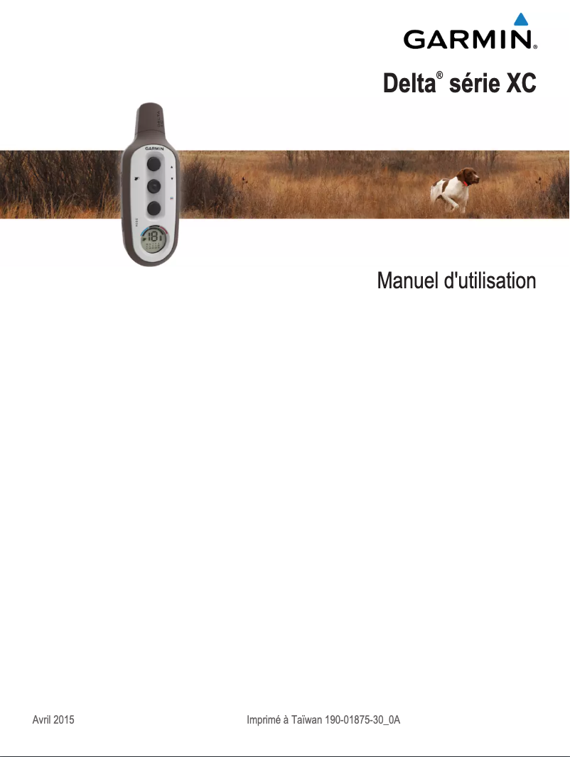 Page 1 of the manual User Manual Garmin Delta XC