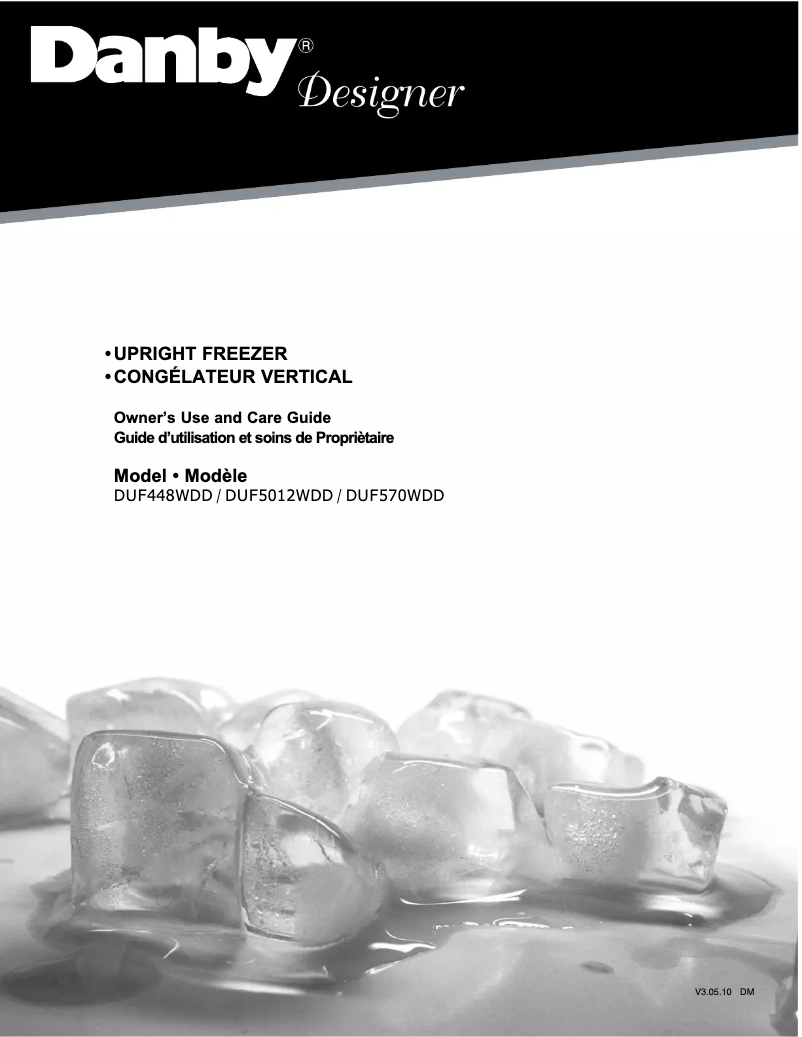 Page 1 of the manual User Manual Danby Designer DUF448WDD