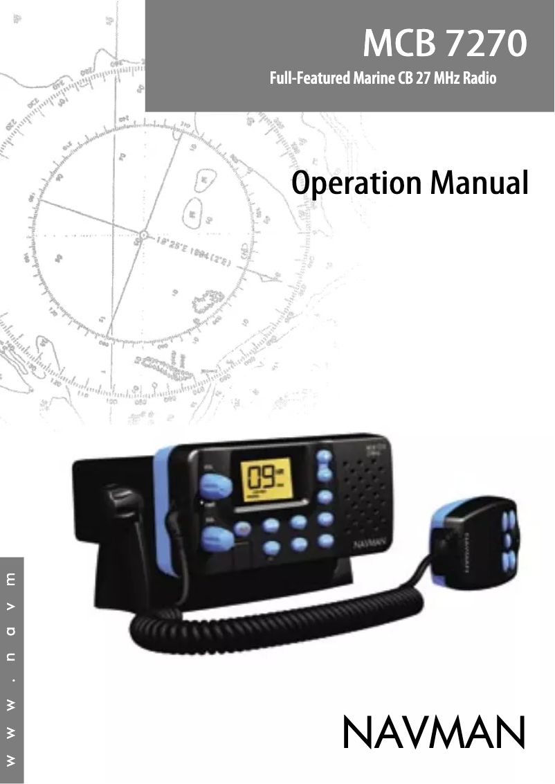 First page image of the manual for MCB 7270