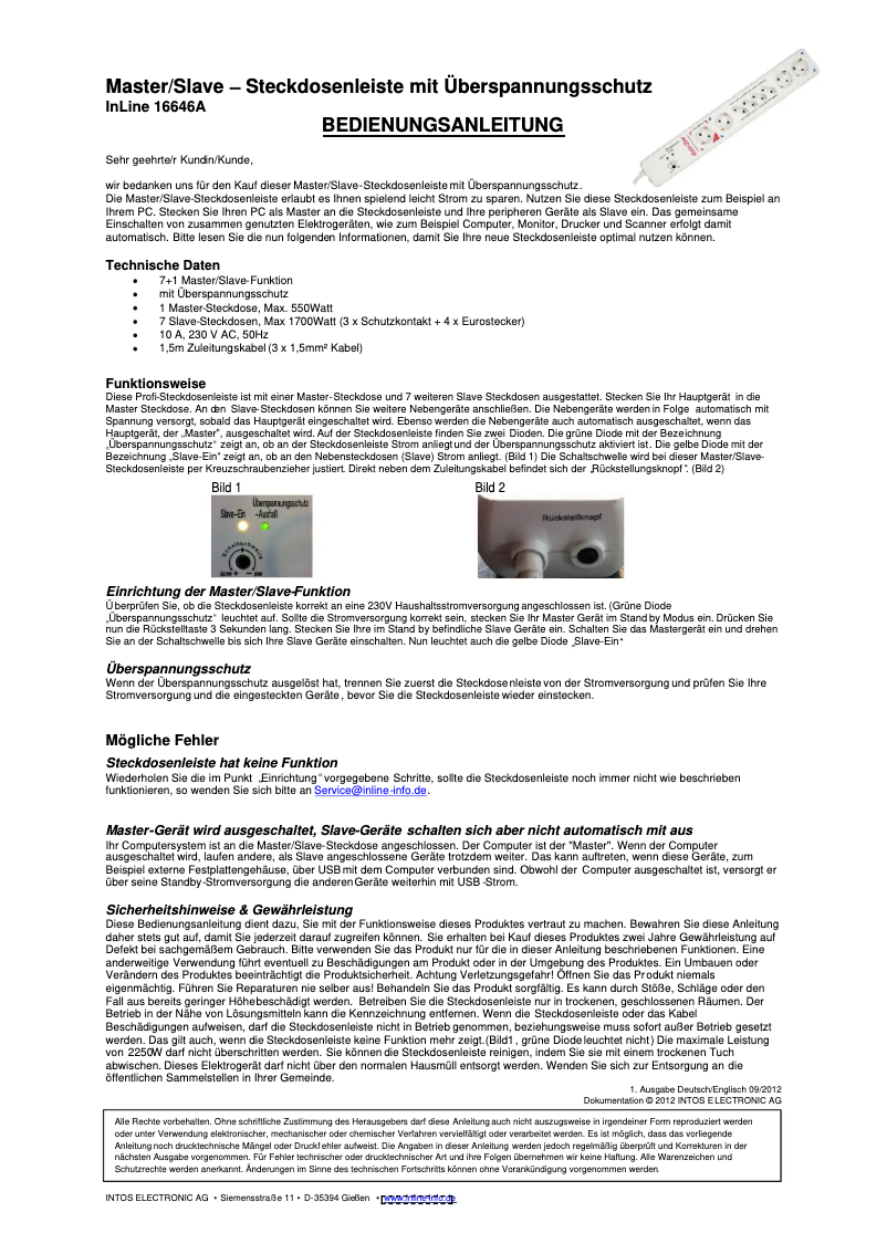 First page image of the manual for 16646A