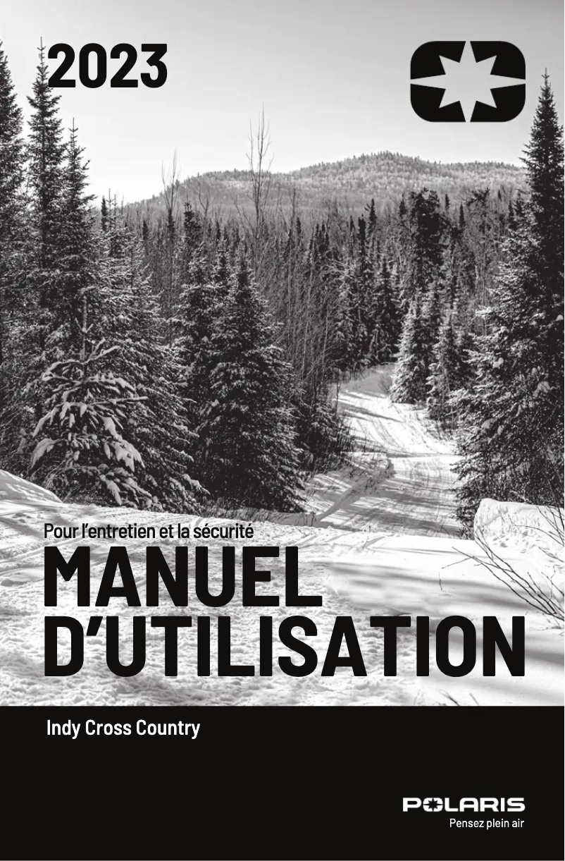 First page image of the manual for Indy Cross Country (2023)