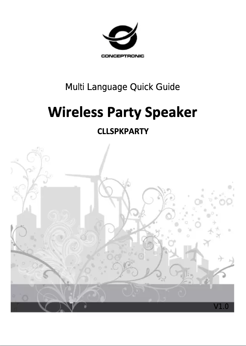 First page image of the manual for CLLSPKPARTY