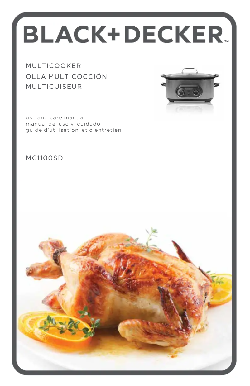 First page image of the manual for MC100SD