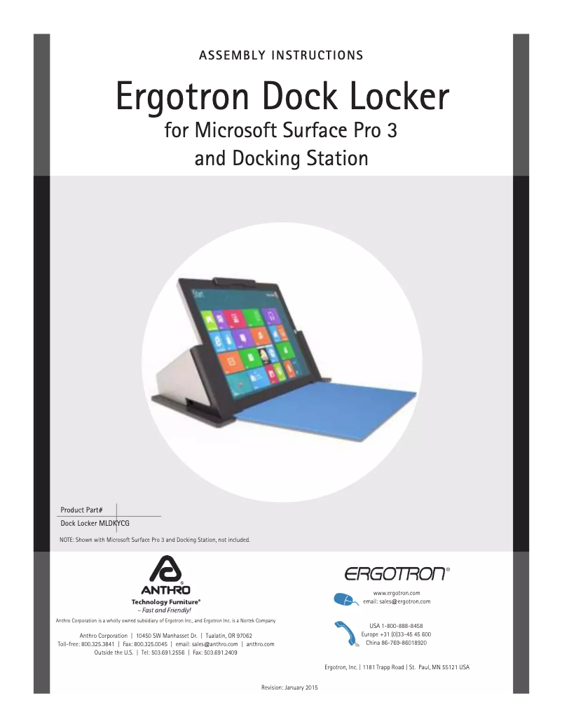 First page image of the manual for Dock Locker