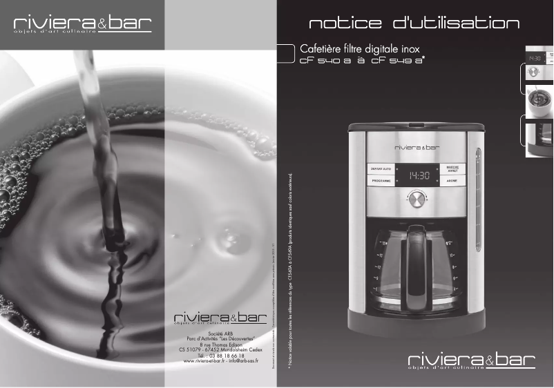 First page image of the manual for CF 549 A