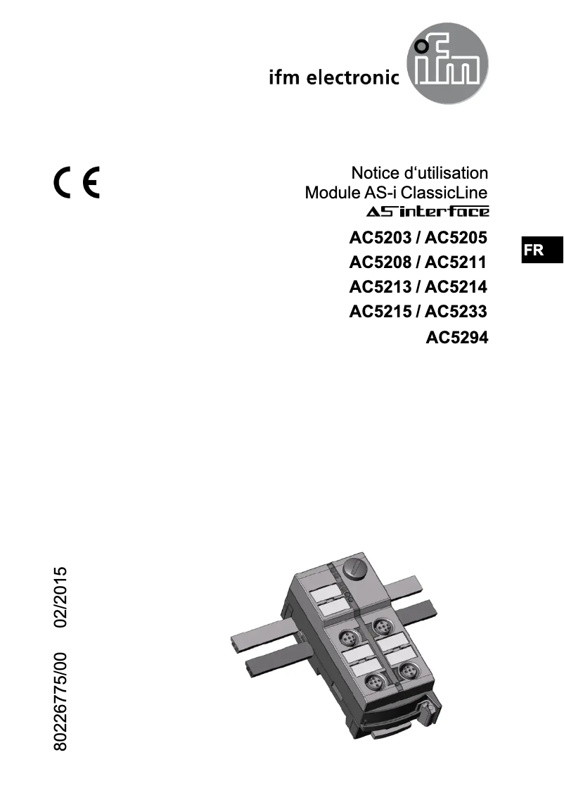 First page image of the manual for AC5205