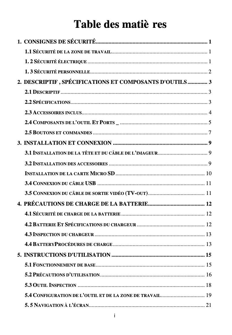 Page 1 of the manual User Manual Autel Maxivideo MV400