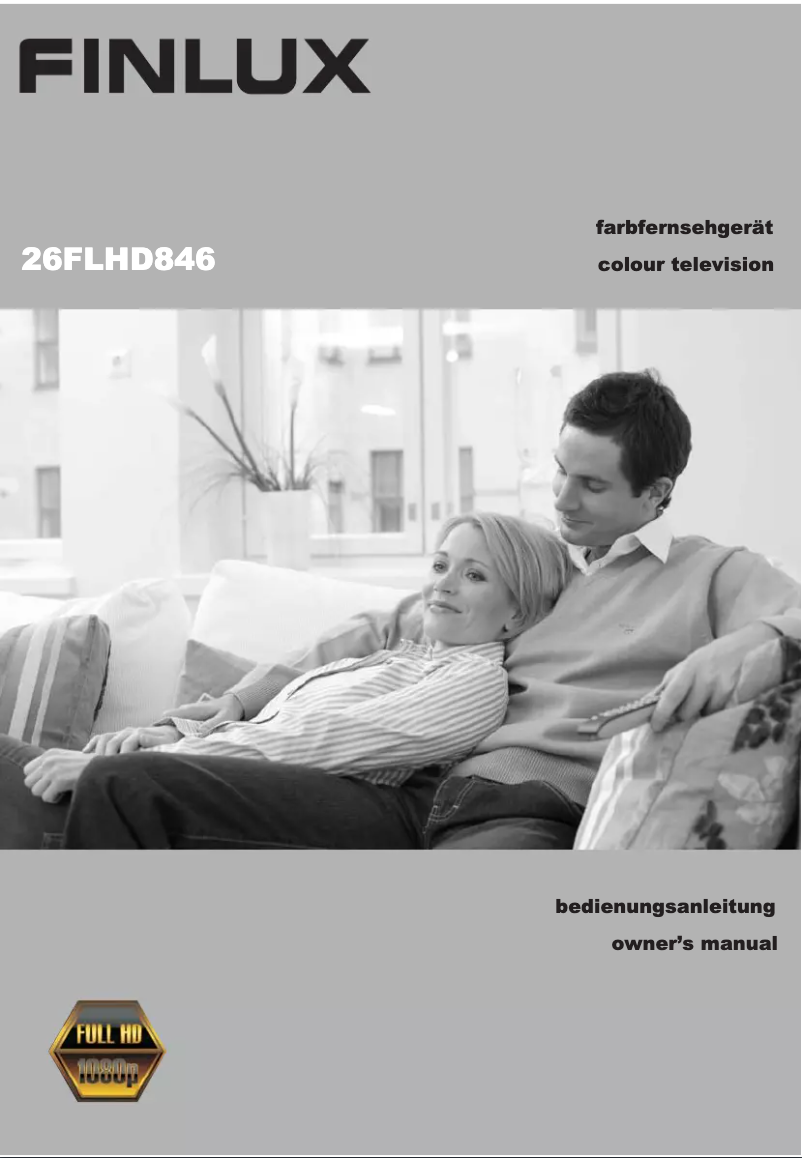 Page 1 of the manual User Manual Finlux 26FLHD846